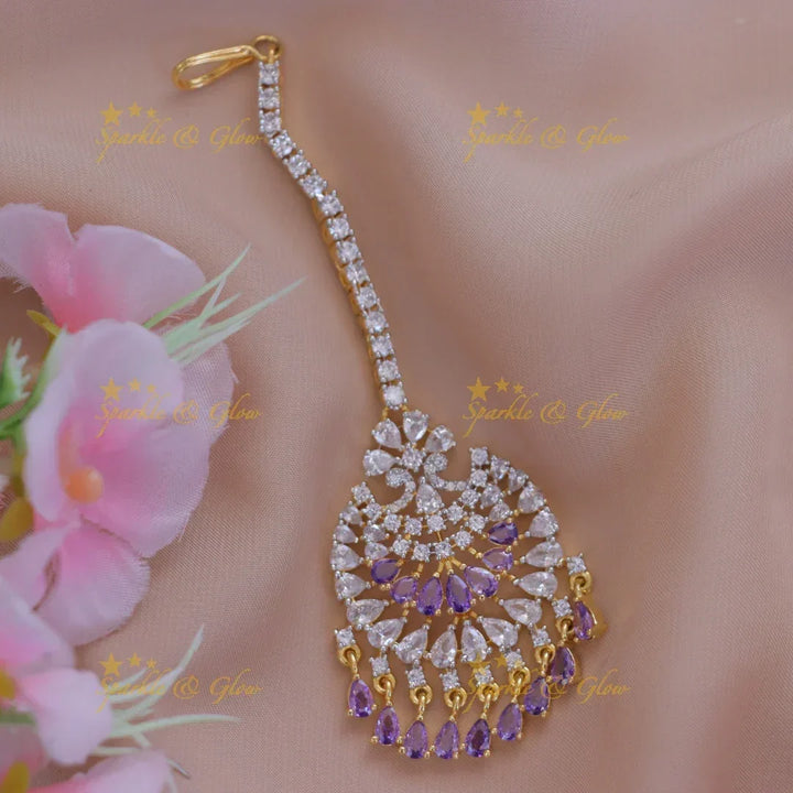 Exquisite Floral Maang Tikka for Festive Celebrations