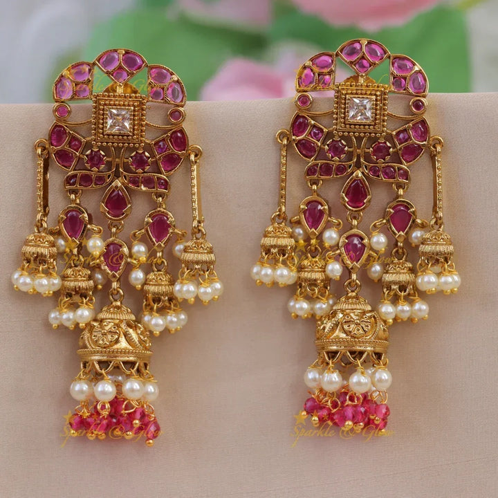 Captivating Pearl Jhumka Earrings for Festive Elegance