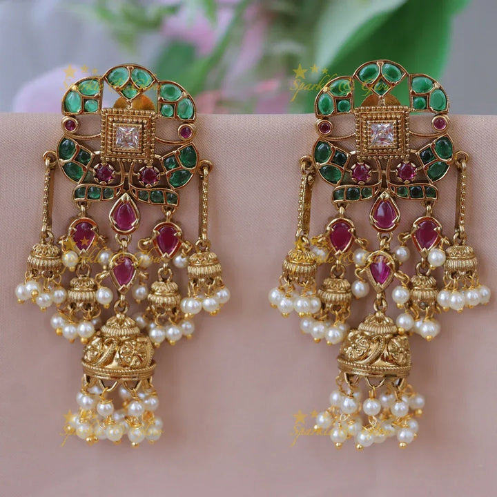 Captivating Pearl Jhumka Earrings for Festive Elegance