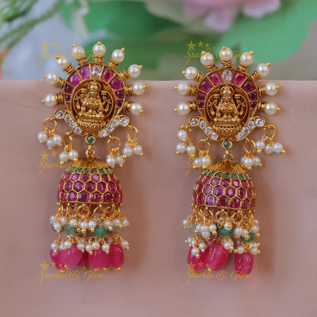 Exquisite Pearl Jhumka Earrings for Weddings & Festivals