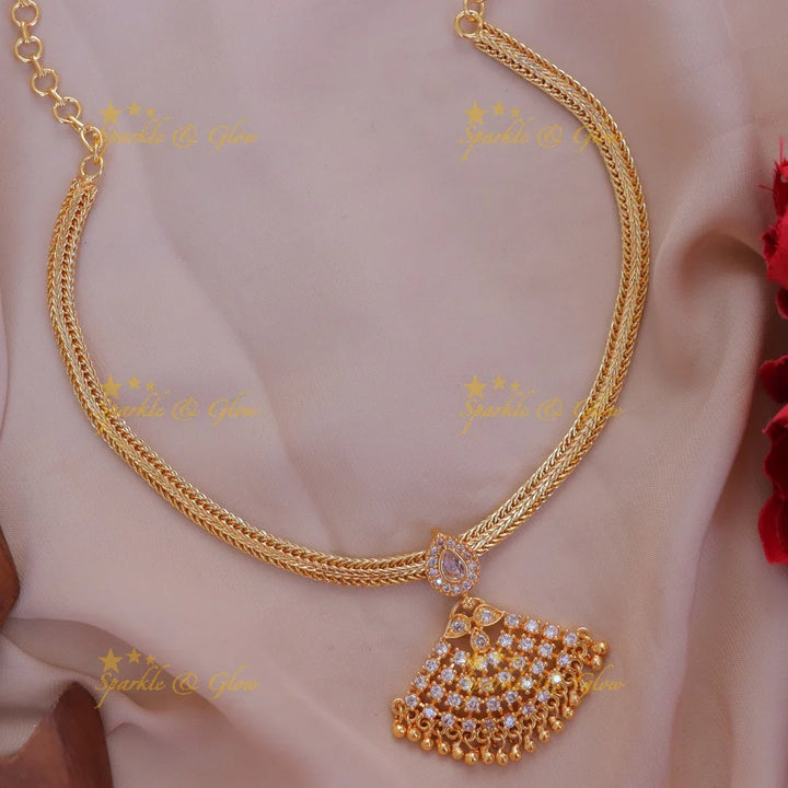 Exquisite Gold-Plated Necklace for Weddings