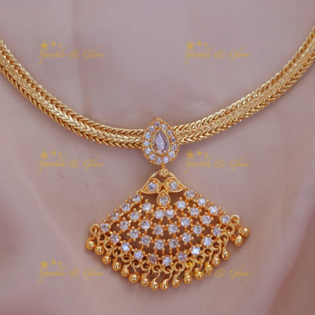 Exquisite Gold-Plated Necklace for Weddings
