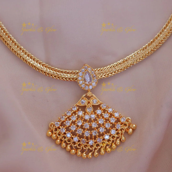 Exquisite Gold-Plated Necklace for Weddings