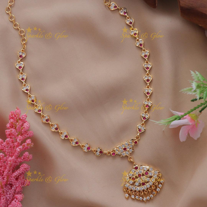 Exquisite Festive Floral Gold Necklace for Weddings