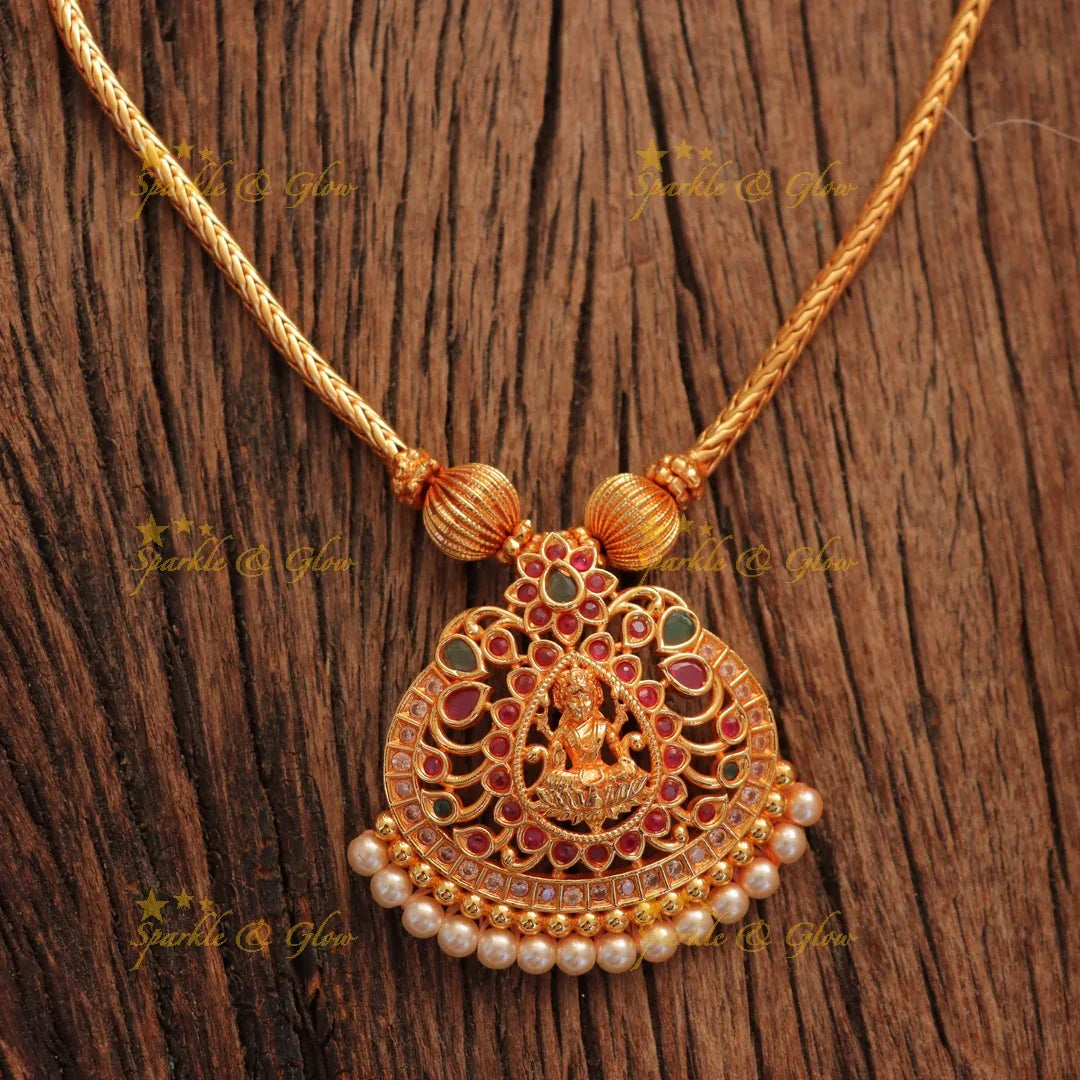 Exquisite Temple Gold Pearl Necklace – Luxury Redefined