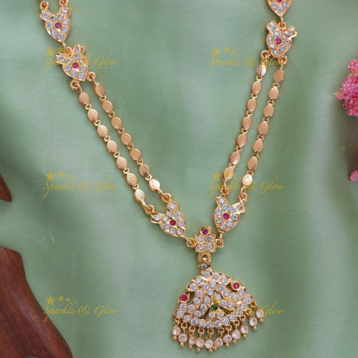 Panchaloham Festive Long Necklace - Sparkle & Glow