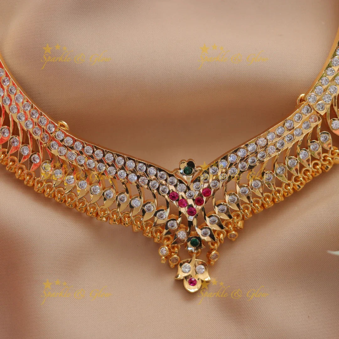 Exquisite White Stone Antique Necklace - Sparkle & Glow