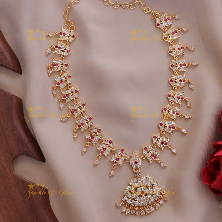 Elegant Panchaloham Short Necklace for Festivals & Weddings
