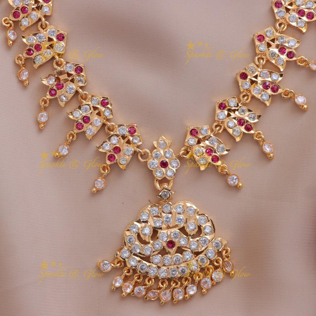 Elegant Panchaloham Short Necklace for Festivals & Weddings