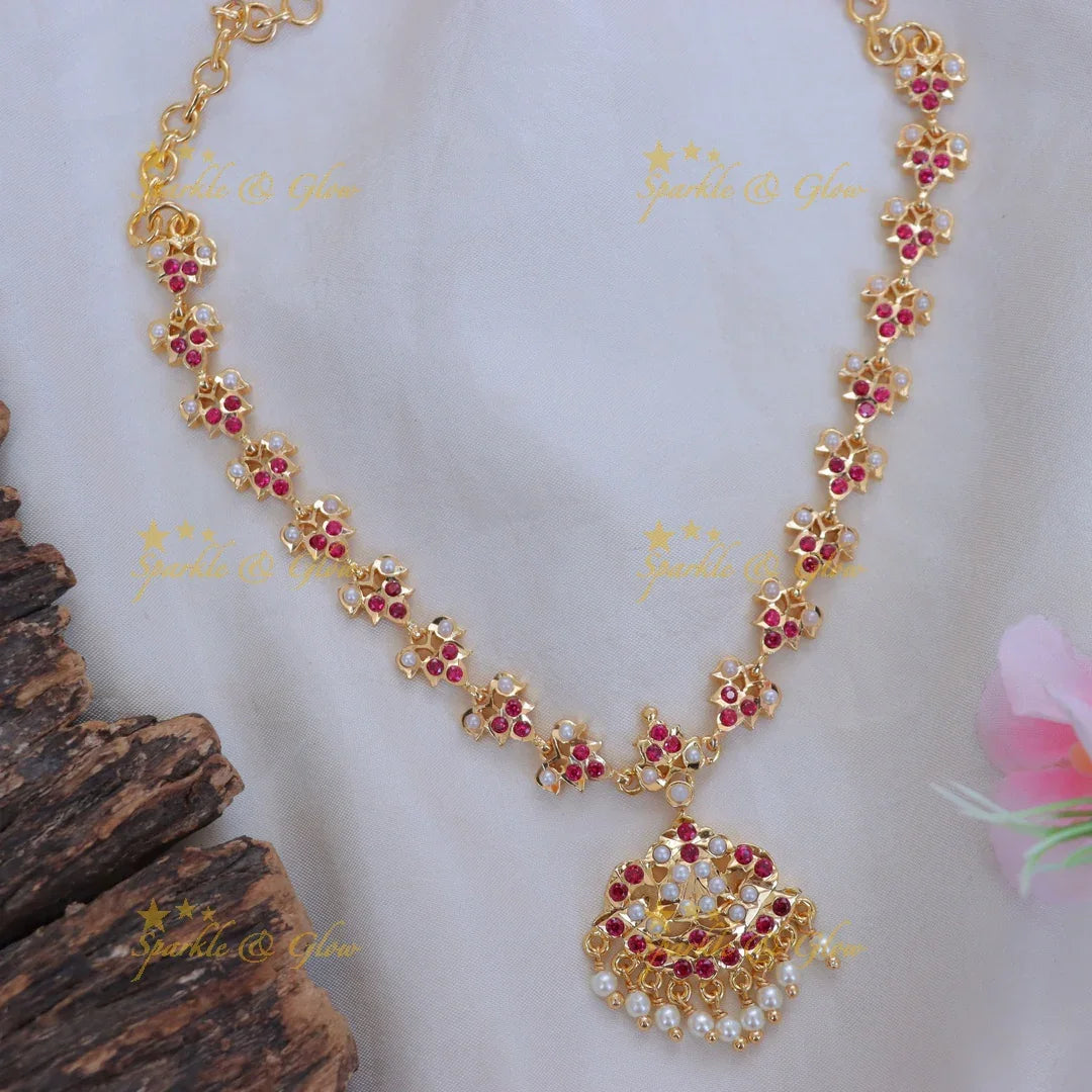 Elegant Gold Short Wedding Necklace for Special Occasions