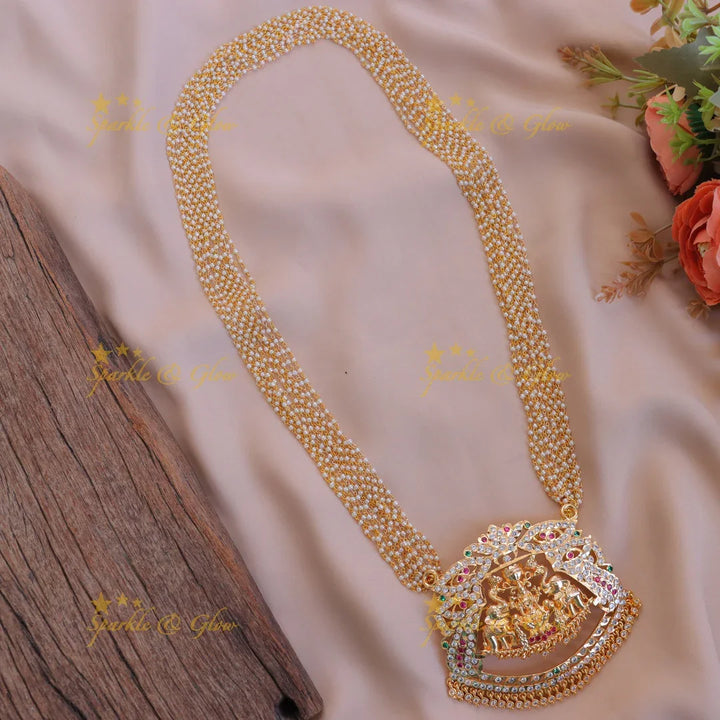 Majestic Lakshmi Necklace - Traditional Elegance Online