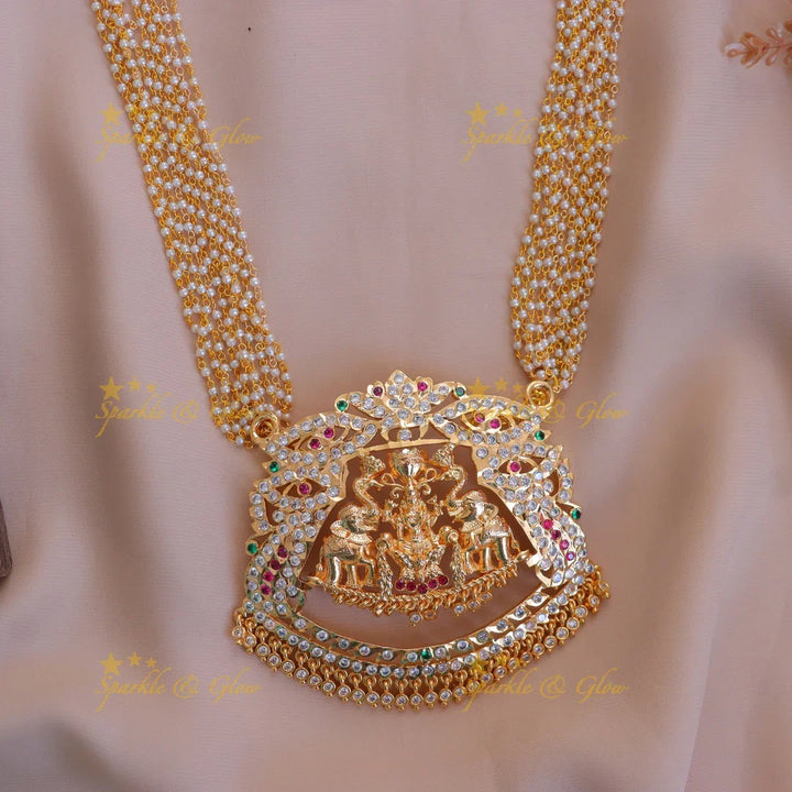Majestic Lakshmi Necklace - Traditional Elegance Online