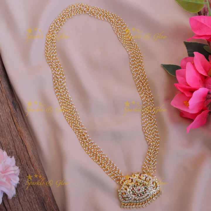 Elegant Gold Peacock Pendant Necklace - Sparkle & Glow