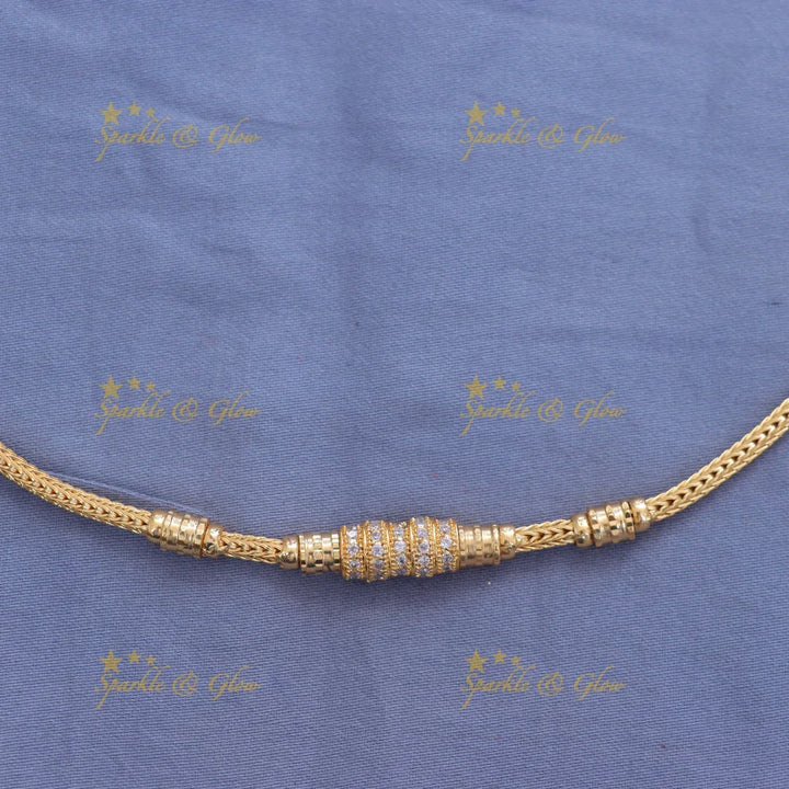 Exquisite Festive Gold Mop Chain Necklace for Weddings