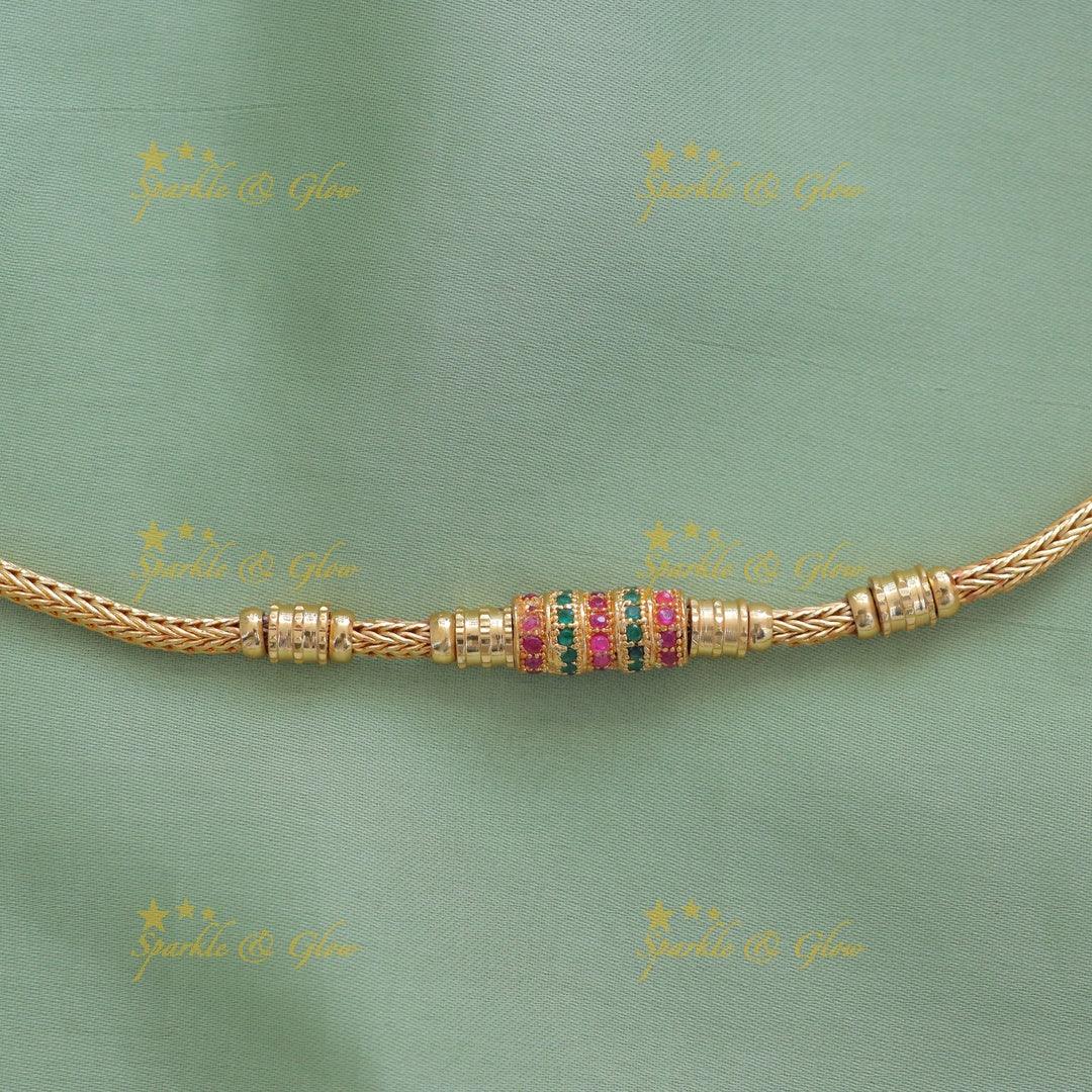 Exquisite Festive Gold Mop Chain Necklace for Weddings