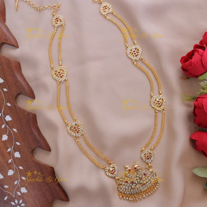 Exquisite Indian Peacock Gold Necklace for Special Occasions