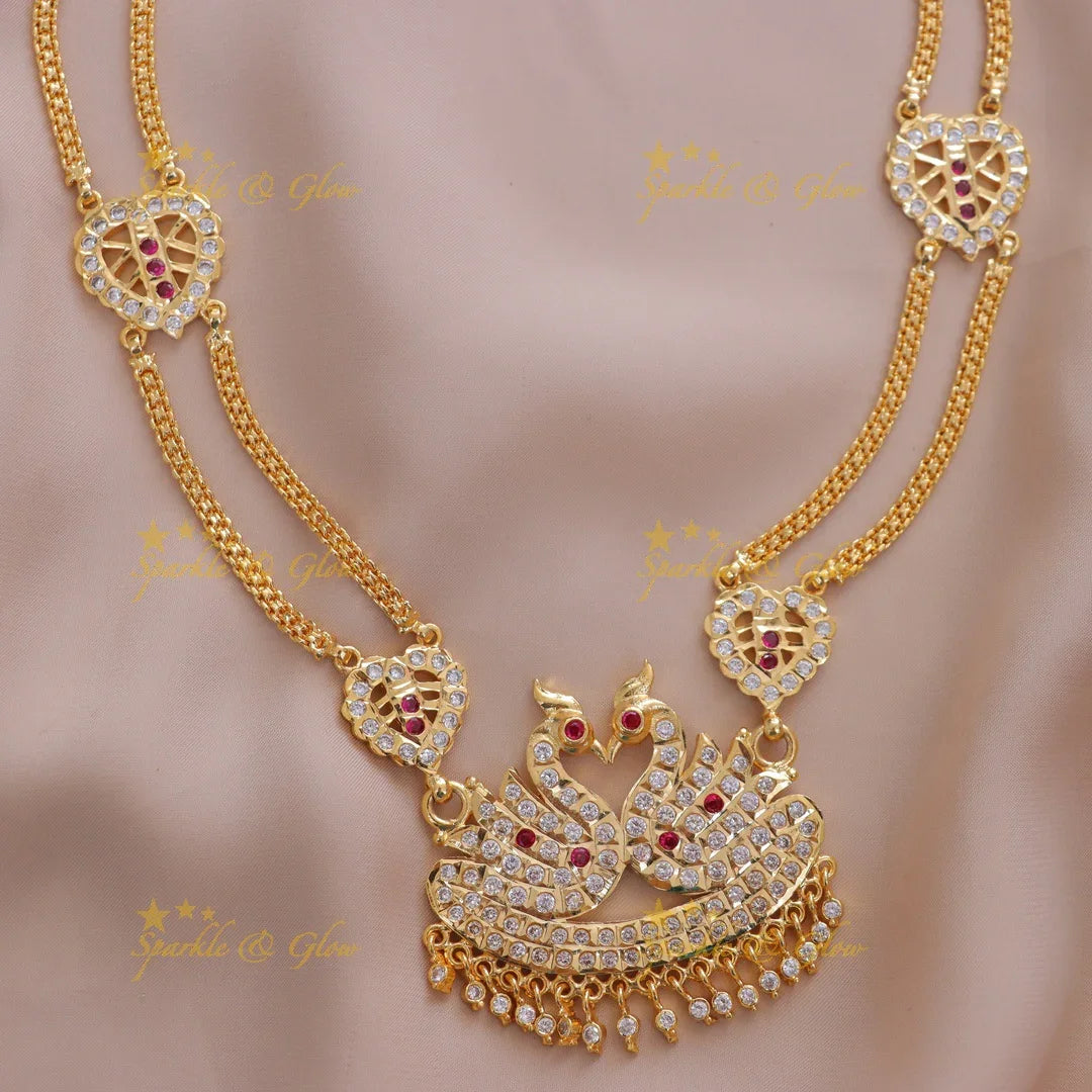 Exquisite Indian Peacock Gold Necklace for Special Occasions