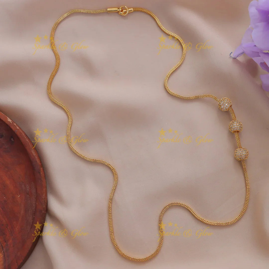 Elegant Mop Chain Necklace for Weddings and Parties