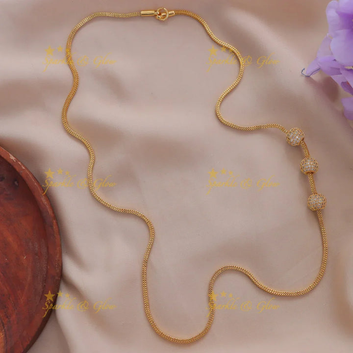 Elegant Mop Chain Necklace for Weddings and Parties