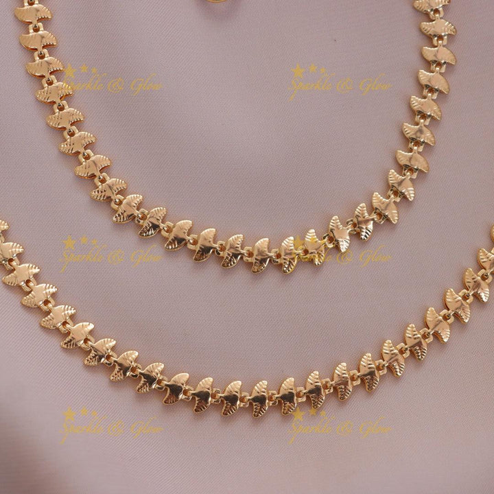 Exquisite Gold Tone Festive Anklets - New Arrival