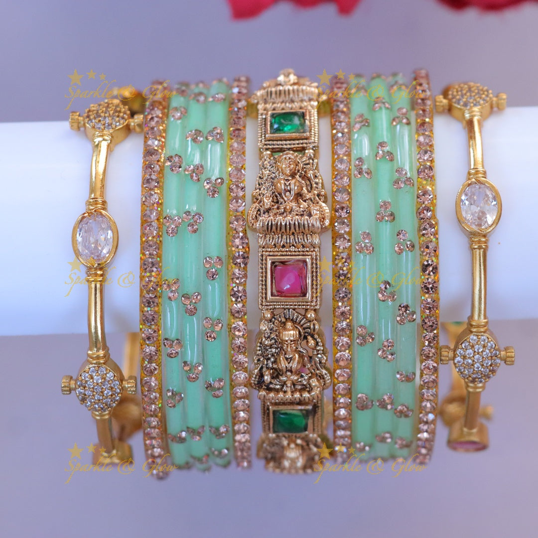 Opulent Lakshmi Bangles - Exquisite Imitation Jewelry