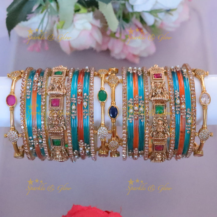 Exquisite Lakshmi Bangles Set - Elegance in Every Piece