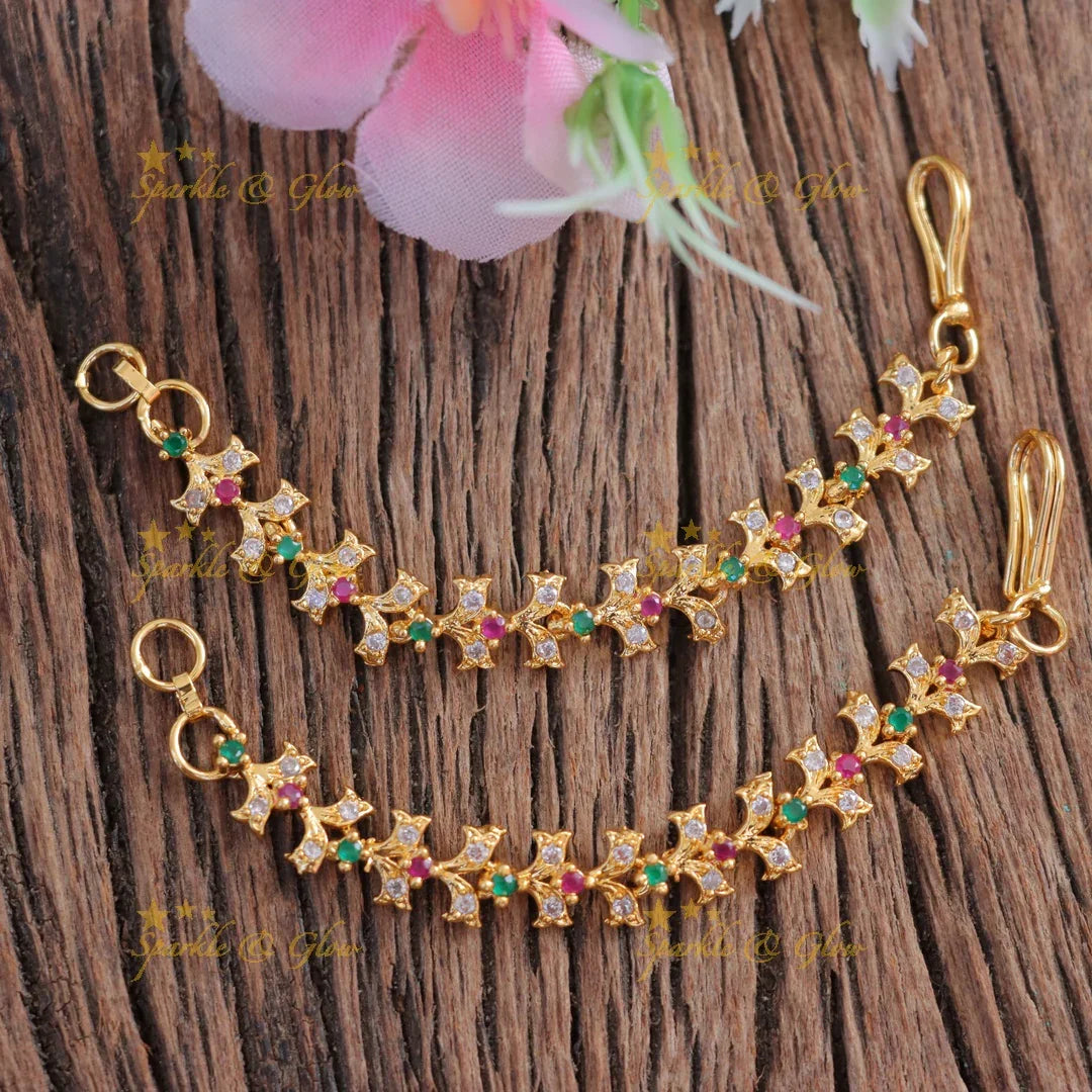 Elegant Gold-Tone Earchain for Special Occasions