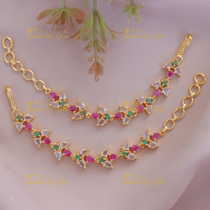 Radiant Gold Festive Earchain - Perfect for Weddings