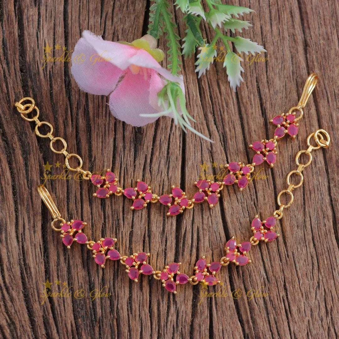 Radiant Gold Festive Earchain - Perfect for Weddings