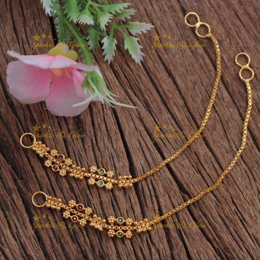 Exquisite Gold-Tone Earchain for Every Occasion