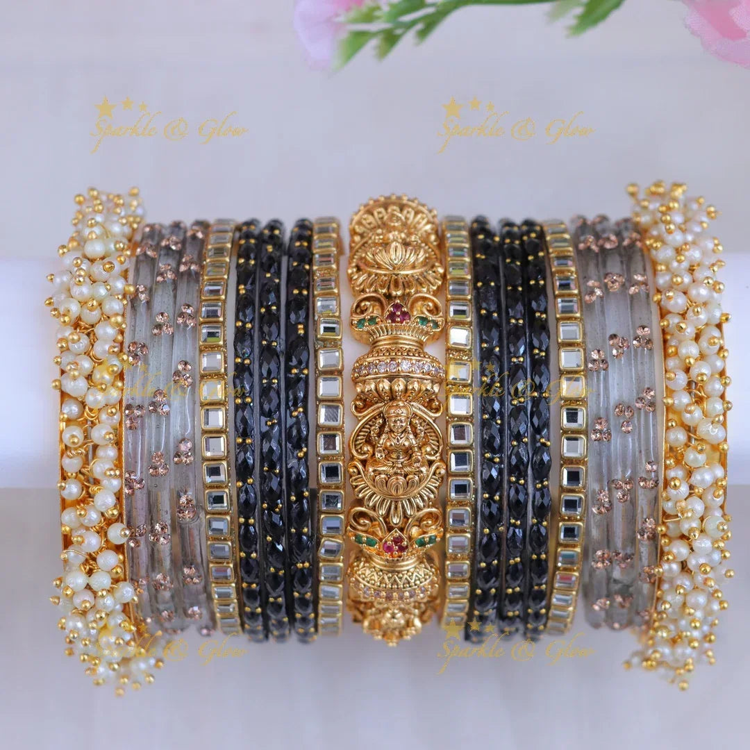 Exquisite Lakshmi Bangle Set for Bridal Elegance