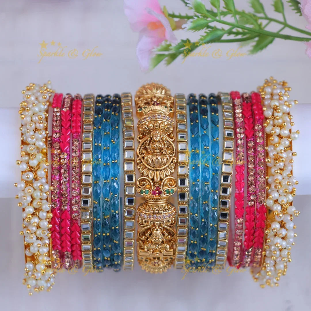 Glamorous Lakshmi Pearl Bangles Perfect for Brides