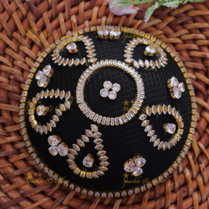 Exquisite Gold Hair Bun Ornament for Celebrations