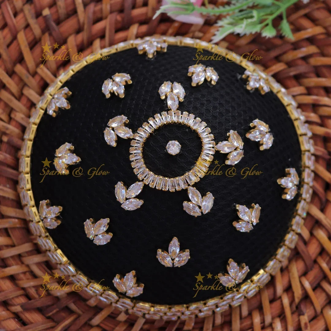 Exquisite Gold-Like Hair Bun – Perfect Festive Hair Accessory