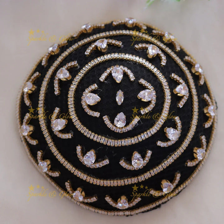 Exquisite Gold Bridal Half Moon Hair Bun Accessory