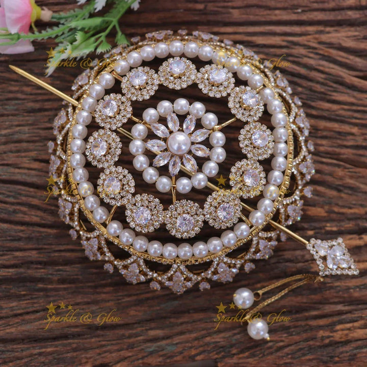 Elegant Pearl Hair Bun Accessories for Weddings