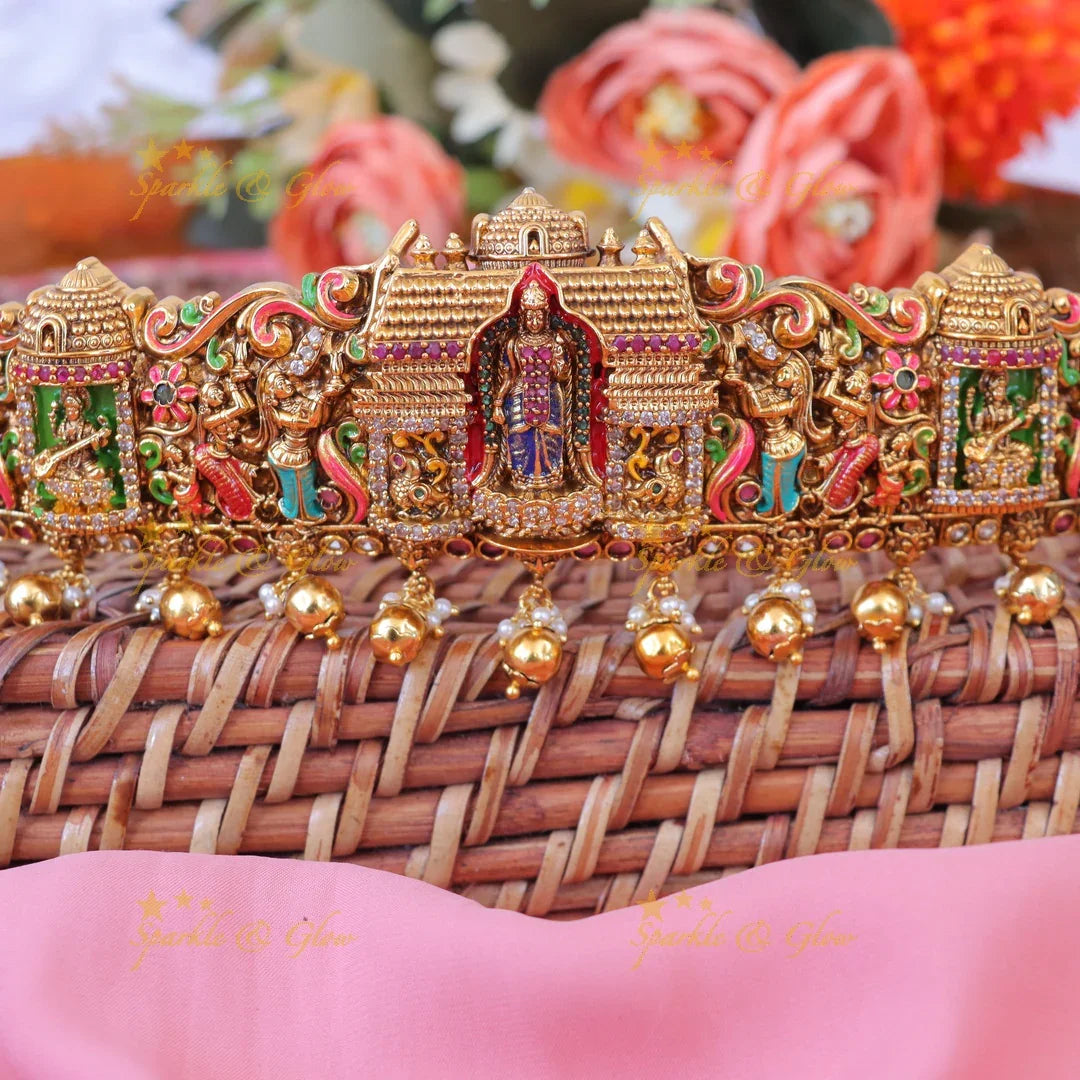 Exquisite Temple Design Hipbelt - Sparkle & Glow