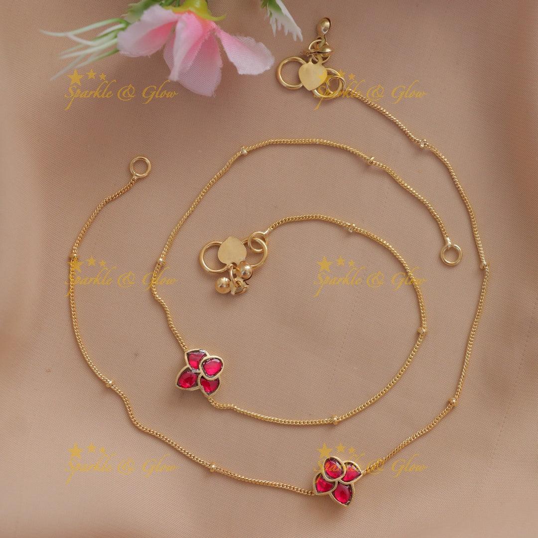 Exquisite Gold Alike Anklet for Special Occasions