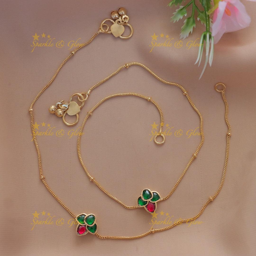 Exquisite Gold Alike Anklet for Special Occasions