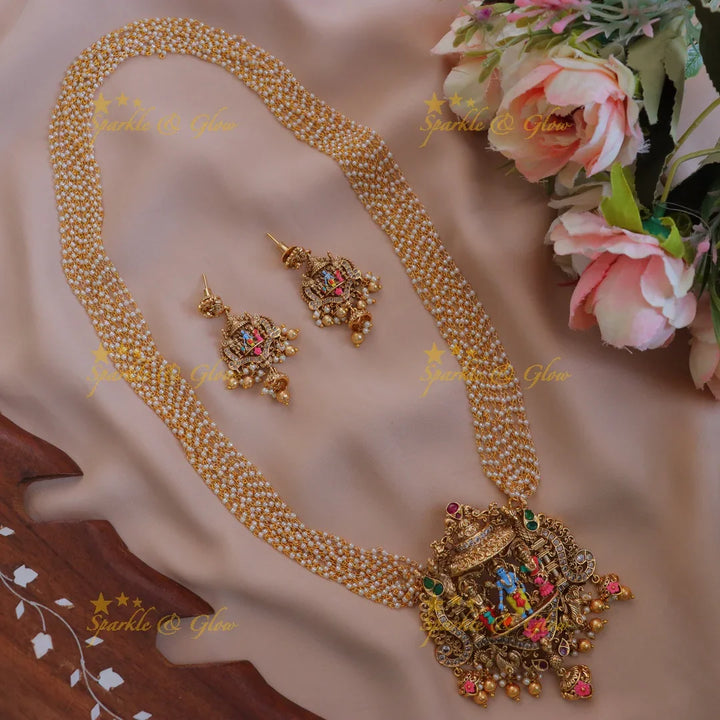Enhance Festive Elegance with Ram Sita Pendant Set
