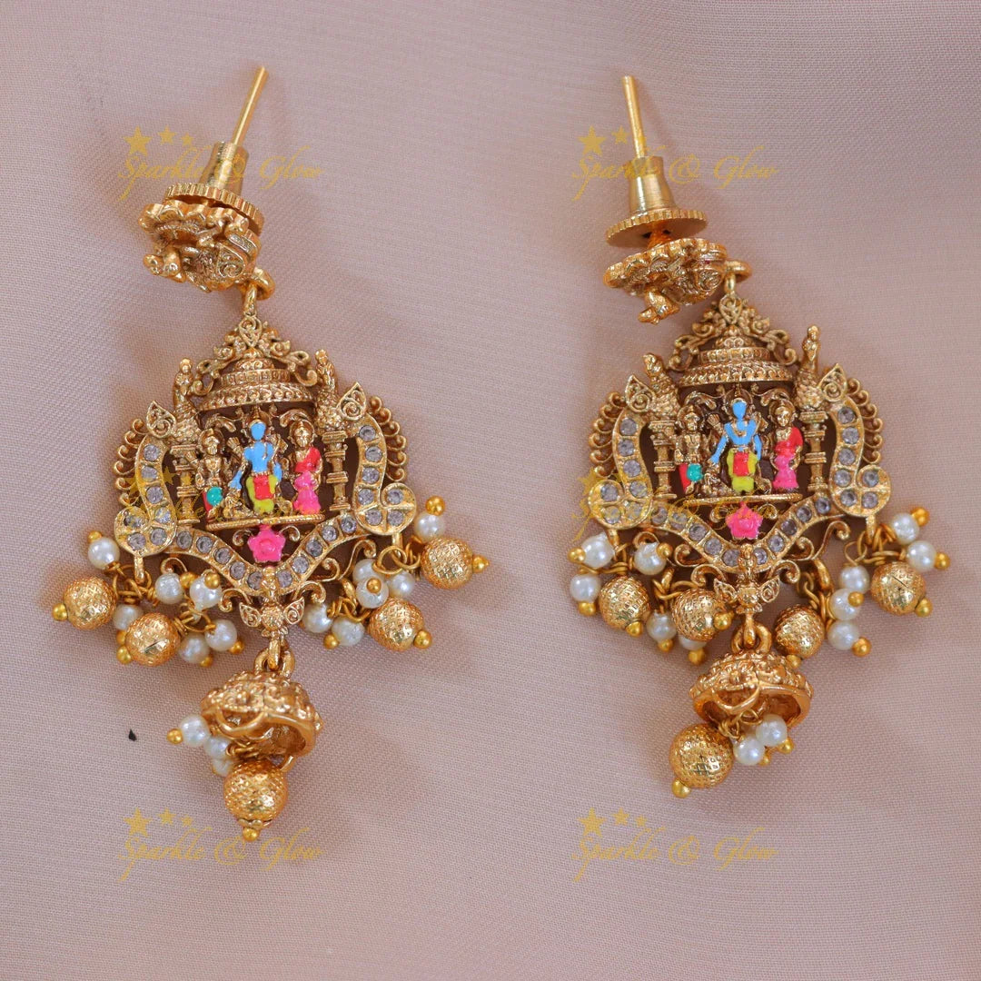 Enhance Festive Elegance with Ram Sita Pendant Set