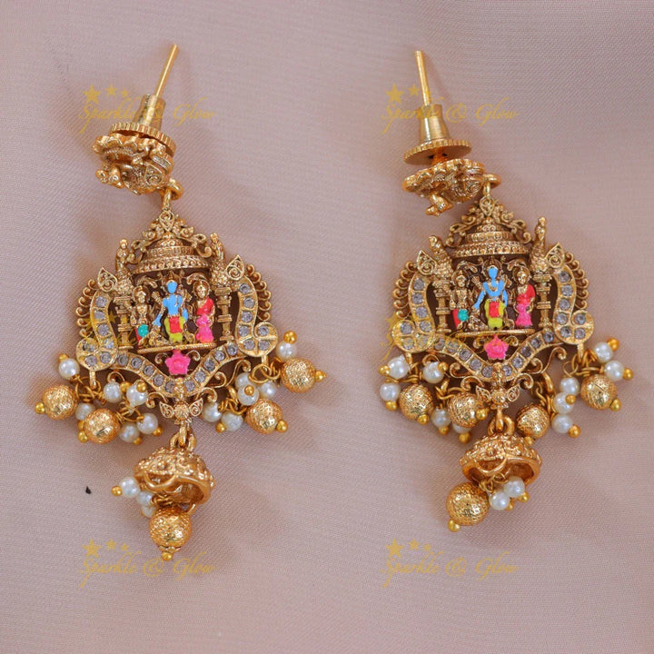 Enhance Festive Elegance with Ram Sita Pendant Set