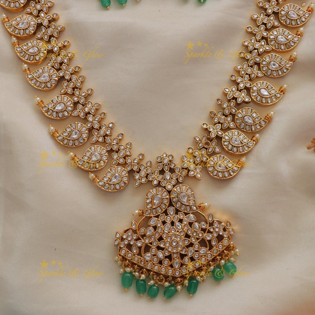 Exquisite Mango Peacock Reversible Necklace Online