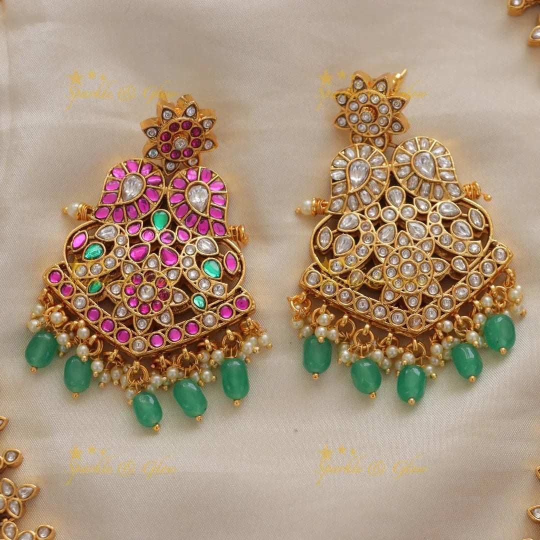 Exquisite Mango Peacock Reversible Necklace Online