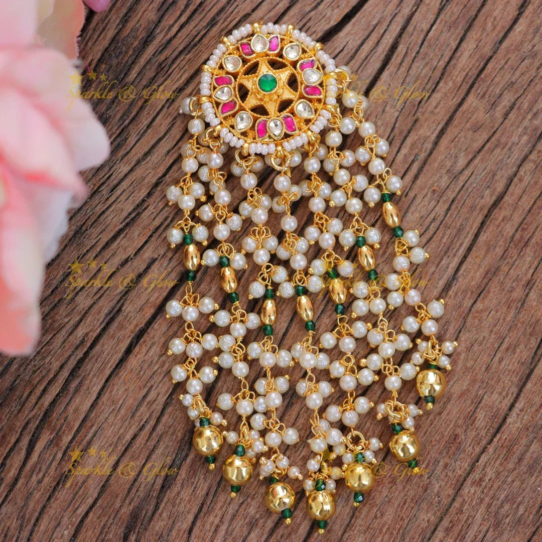 Exquisite Floral Pearl Hairpin for Festive Glamour