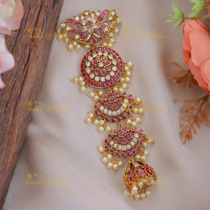 Exquisite Floral Pearl Hair Accessory | Jadabilla Design