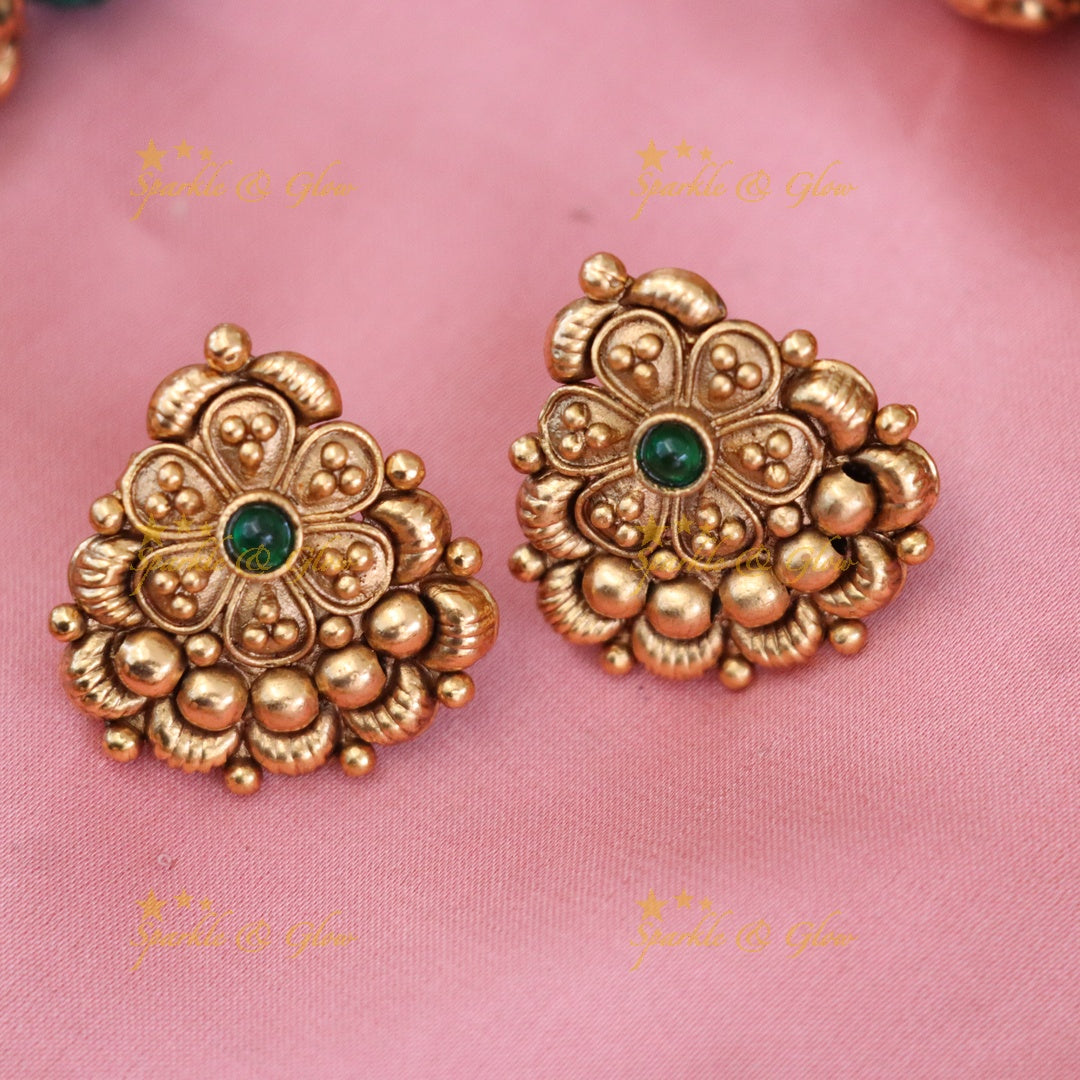 Exquisite Gold Beads Floral Necklace for Celebrations
