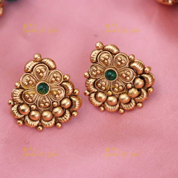 Exquisite Gold Beads Floral Necklace for Celebrations