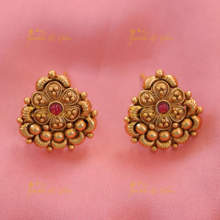 Exquisite Gold Beads Floral Necklace for Celebrations