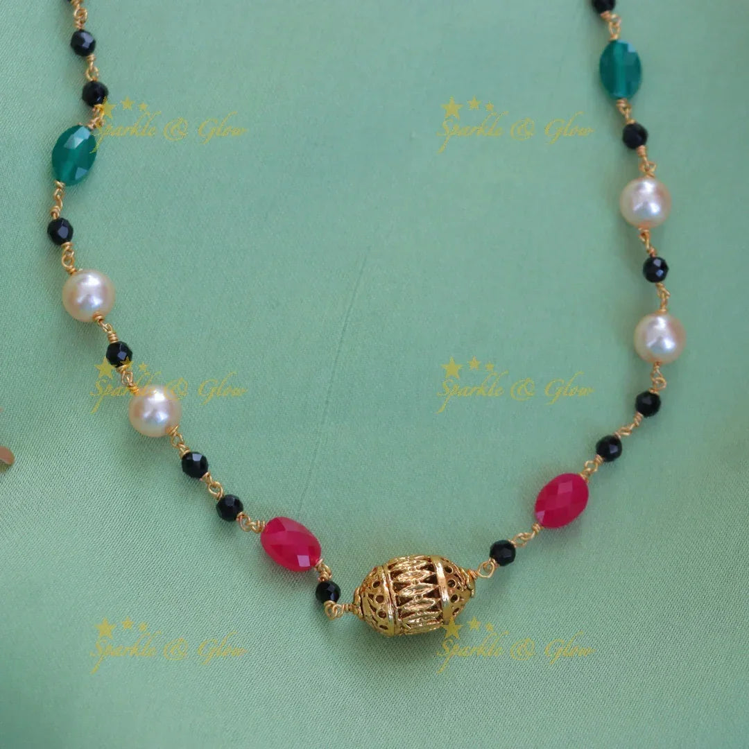 Elegant Harmony Pearl Necklace for Festive Occasions